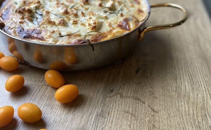 Moussaka savustetun kinkun kera 6 annosta